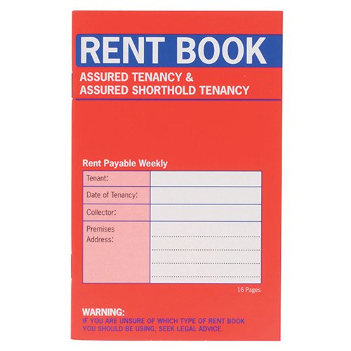 Country Assured Tenancy Rent Book (Pack of 20) C237