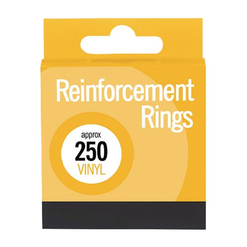 County Stationery Vinyl Reinforcements x250 (Pack of 12) C336