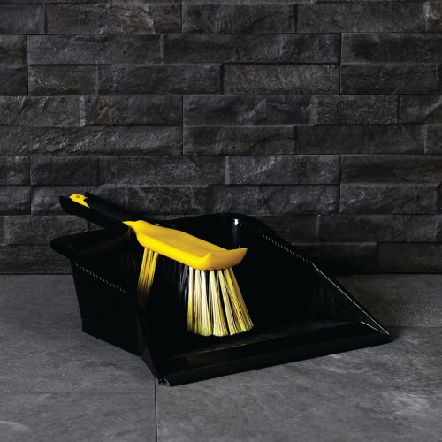Bulldozer Dustpan and Brush Set HQ.8015/BY - Charles Bentley & Son Ltd - CX00421 - McArdle Computer and Office Supplies