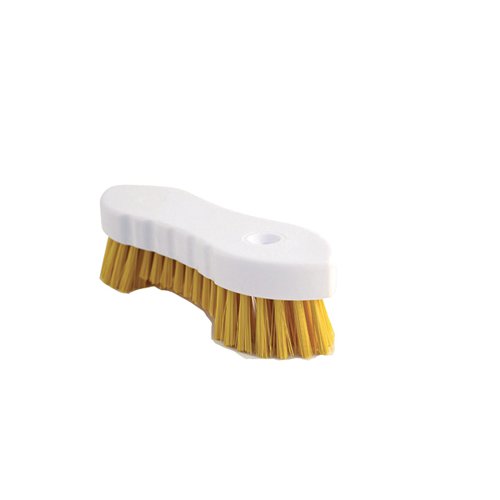 Hand Held Scrubbing Brush Yellow VOW/20164Y CX03238 Buy online at Office 5Star or contact us Tel 01594 810081 for assistance