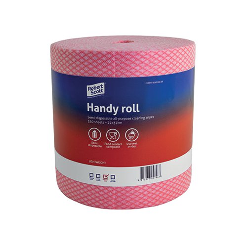 Robert Scott Handy Roll 350 Sheets Red 104628R