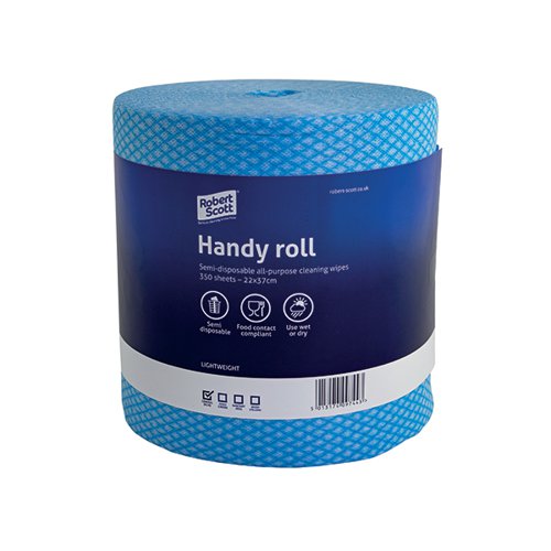 Robert Scott Handy Roll 350 Sheets Blue Pack of 2 104628B - 2