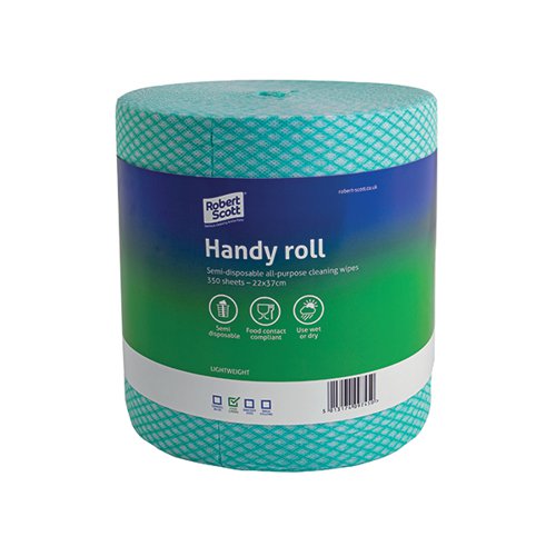 Robert Scott Handy Roll 350 Sheets Green (Pack of 2) 104628G - 2