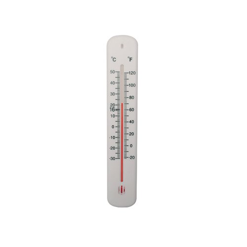 Office Thermometer H200xW45mm White CY61761