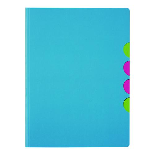 Durable Pagna 5-part Folder A4 Light Blue (Pack of 10) 4180313