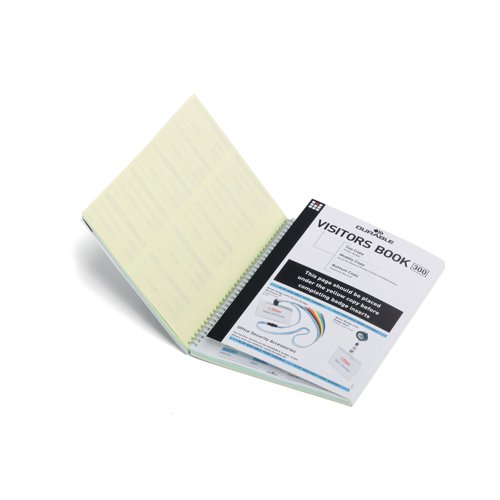 The Visitors Book refill pack contains 300 60x90mm easy to complete badge inserts. Once completed the micro-perforated badge inserts are easy to remove and insert into your choice of name badge. All key details such as name, company, and duration of the visit are duplicated to provide permanent visitor record. A security sheet ensures complete visitor confidentiality and helps support GDPR. A simple time out sheet is also provided so that each visitor can check out when leaving the building.