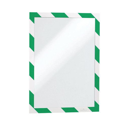 Durable Duraframe Self Adhesive A4 Green/White (Pack of 2) 4944131