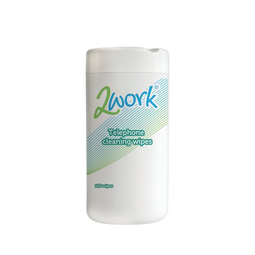 2Work Telephone Cleaning Wipes Pack 100 DB50347