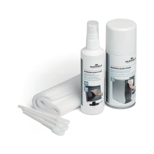 Durable PC Cleaning Kit Contains Cleaning Foam/Fluid/Spray Wipes Keyboard Cleaner 583400