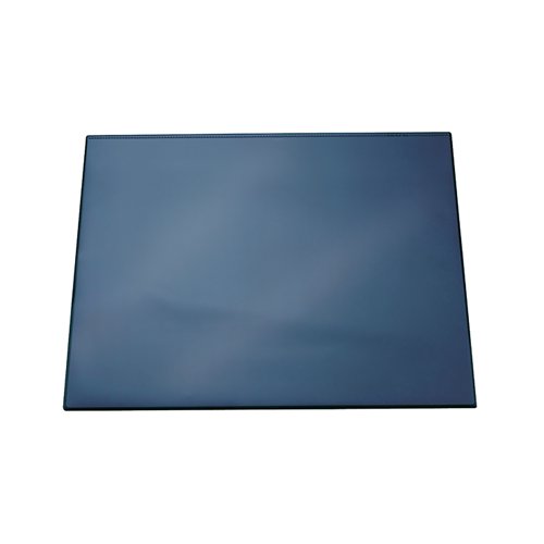 Durable Desk Mat with Clear Overlay 650x520mm Dark Blue 720307 DB70005 Buy online at Office 5Star or contact us Tel 01594 810081 for assistance
