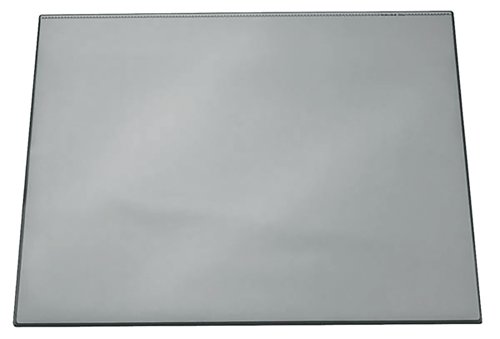Durable Desk Mat with Clear Overlay 650 x 520mm Grey 720310