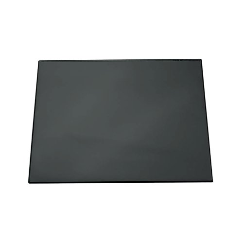 DB720301 | Durable non-slip desk mat with a flexible transparent cover welded at top edge, ideal for keeping notes, messages, etc. close to hand. The desk mat also provides a comfortable writing surface. Measuring W650 x 520mm, these desk mats are supplied in black.