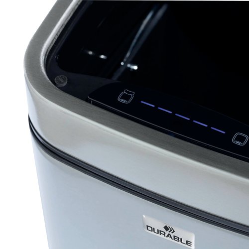 Durable Sensor Waste Bin No Touch Square 6 Litre 342023 Durable (UK) Ltd