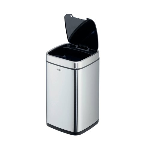 Durable Sensor Waste Bin No Touch Square 12 Litre 342123 DB72833 Buy online at Office 5Star or contact us Tel 01594 810081 for assistance