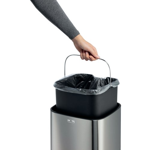 Durable Sensor Waste Bin No Touch Square 21 Litre 342223