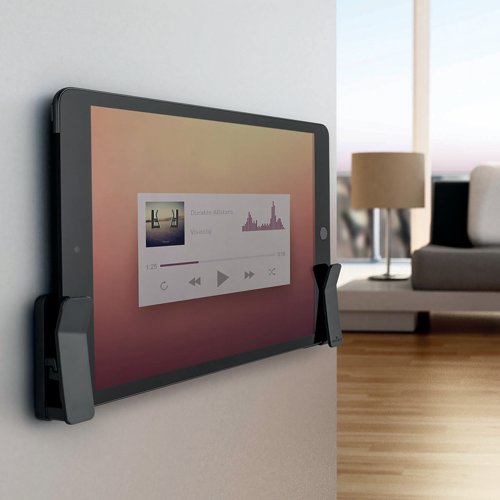 Durable Universal Wall Docking Station for Tablet and Smartphones Charcoal 893958 - DB73216