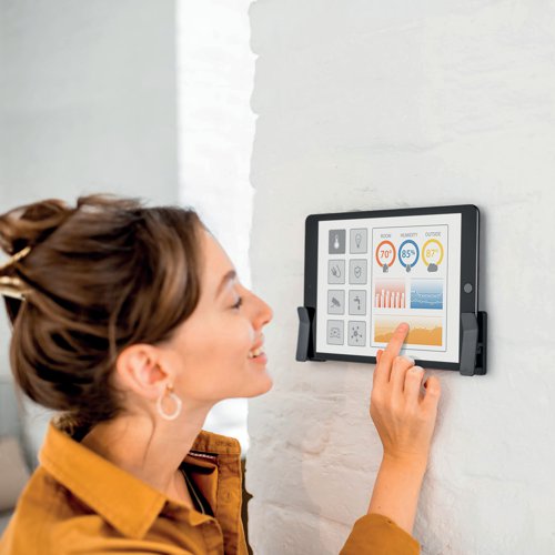 Durable Universal Wall Docking Station for Tablet and Smartphones Charcoal 893958 Durable (UK) Ltd