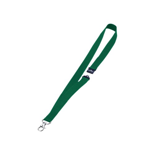 Durable Name Badge Lanyard 20mm Green (Pack of 10) 8137/05 DB80012 Buy online at Office 5Star or contact us Tel 01594 810081 for assistance