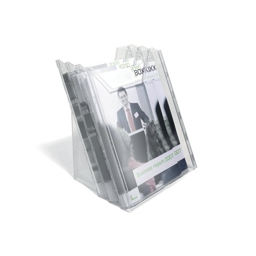 Durable Combiboxx Literature Holder A4 Portrait Clear Set of 3 8580/19 Literature Displays DB80342
