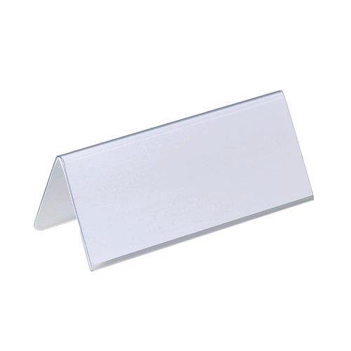 Durable Table Place Name Holder 61x150mm Clear (Pack of 25) 8050