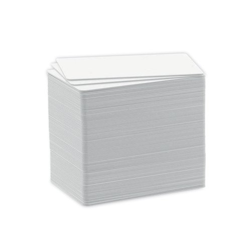 Durable Duracard Standard Blank Cards are PVC-cards in 54x86mm format for printing with the DURACARD ID 300 card printer. Cards are easy to insert into the DURACARD machine and allow the printer to print at the highest quality. You can create and print your own badges from the comfort of your desk. Thickness of cards: 0.76 mm. 100 thick.