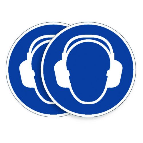 Durable Use Ear Protection Sign (Pack of 5) BOGOF DB810738