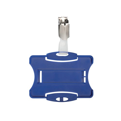 Durable Security Pass Holder with Clip 54x85mm Blue (Pack of 25) 8118/06 - Durable (UK) Ltd - DB90942 - McArdle Computer and Office Supplies