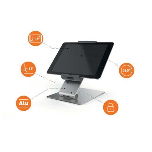 Durable Table Tablet Stand 893023 - Durable (UK) Ltd - DB97963 - McArdle Computer and Office Supplies