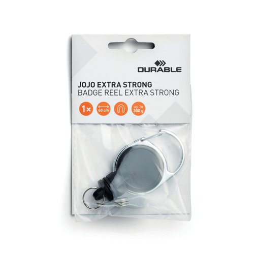 Durable Extra Strong Badge Reel Black 832901 Durable (UK) Ltd