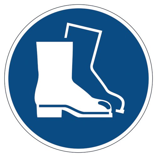 Durable Safety Marking inUse Foot Protectionin Floor Sign Diameter 430mm (Pack of 5) 173306