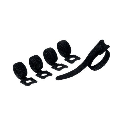 Durable CAVOLINE Cable Management Grip Tie Black (Pack of 5) 503601