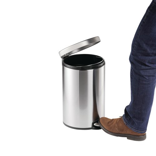 Durable Stainless Steel Soft Release Fingerproof Coating Pedal Bin 30 Litre 3403 DB99784 Buy online at Office 5Star or contact us Tel 01594 810081 for assistance