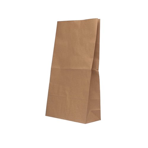 Brown Paper Bags 215x90x385mm 6.5kg (Pack of 125) 9430022