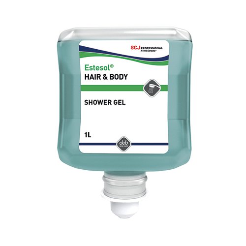 Deb Estesol Hair and Body Wash 1L Cartridge (Pack of 6) HAB1L