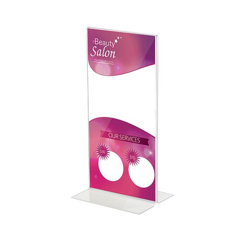Announce Stand Up Sign Holder 1/3 A4 DF45101