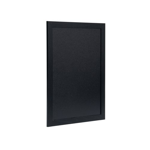 Securit Woody Chalkboard with White Chalk Marker and Mounting Kit 300xx10x400mm Black WBW-BL-30-40 - DF49478