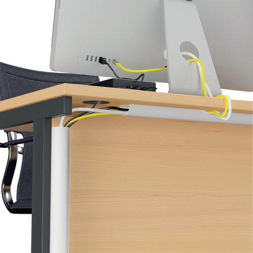 Self-adhesive D-Line Cable Tidy Bases provide you with an easier way to keep your cables under control. Preventing tripping, catching, knotting and tangling. Computers are kept safe from being pulled off desks and workers are less likely to trip over an errant cable. The discreet, small design of these bases ensure that they do not take up too much room on your desk or wall space.