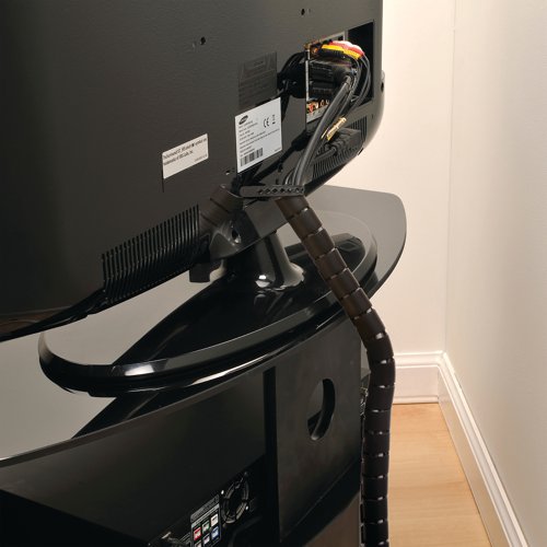 D-Line Cable Tidy Zipper 2.5m Length 25mm Black CZ252.5B DL64836