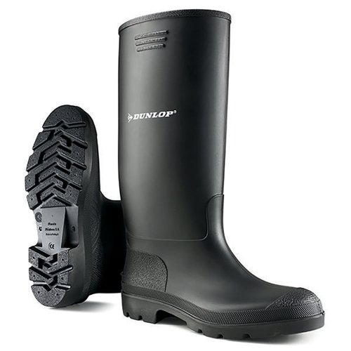 Dunlop Pricemastor Non Safety Waterproof Wellington Boots 1 Pair Black 10.5