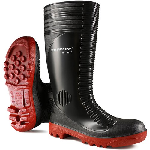 Dunlop Acifort Concrete Waterproof Safety Wellington Boots 1 Pair Black 06