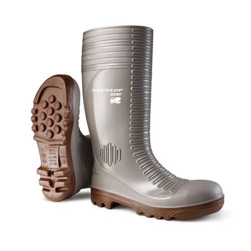 DLP35922 Dunlop Acifort Concrete Waterproof Safety Wellington Boots 1 Pair Grey 06.5