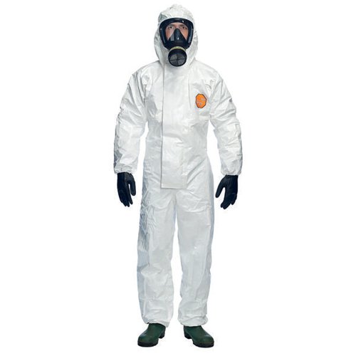 Dupont Tyche 4000S CHZ5 Hooded Coverall White S