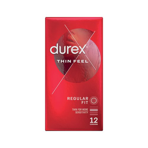 DRX04528 | Durex Thin Feel condoms offer enhanced sensitivity, increasing the feeling of closeness to your partner without sacrificing safety. Help make sex feel better by increasing sensitivity. Remember no method of contraception works 100 Percent against pregnancy, HIV or sexually transmitted infections. It is good to be in the know, so read the info inside, especially if you are using condoms for anal or oral sex. Supplied in a pack of 12.