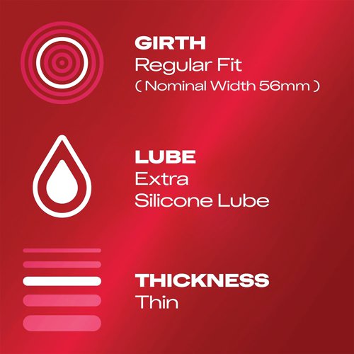 Durex Thin Feel Condoms (Pack of 12) 3202920 Personal Hygiene DRX04528