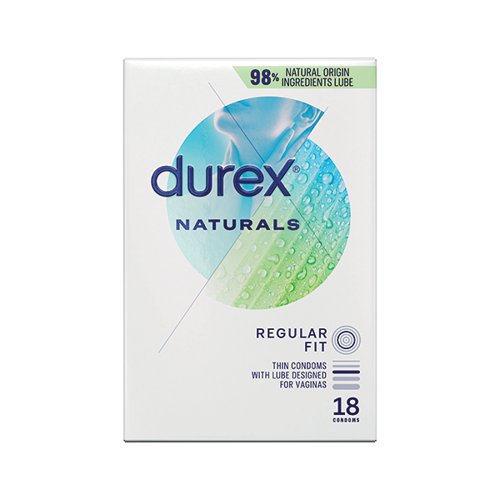 Durex Naturals Thin Condoms Pack of 18 3203213 DRX80186 Buy online at Office 5Star or contact us Tel 01594 810081 for assistance