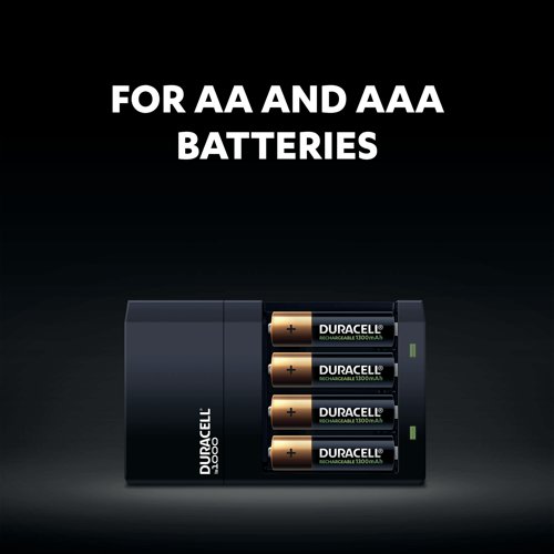 Duracell 4 Hour Battery Charger CEF14 with 2x AA/2x AAA Batteries 5004979 - DU11859