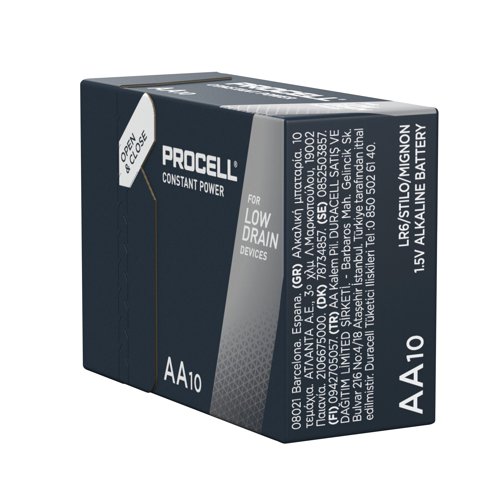 Duracell Procell Constant AA Battery (Pack of 10) 5000394149151 - DU14915