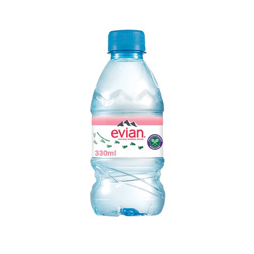Evian Natural Spring Water 330ml (Pack of 24) A0106212 Cold Drinks DW06301