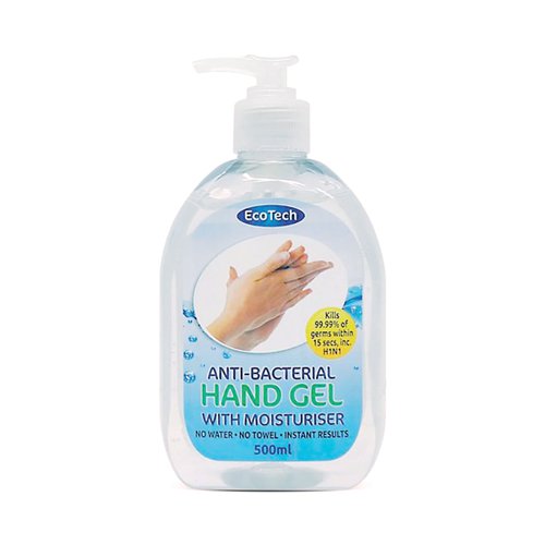 EcoClenz Antibacterial Hand Gel 500ml (Pack of 6) HG500