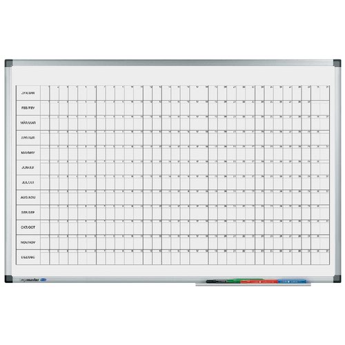 Legamaster Premium Perpetual Year Planner (Dimensions: W900 x H600mm) 4110-00